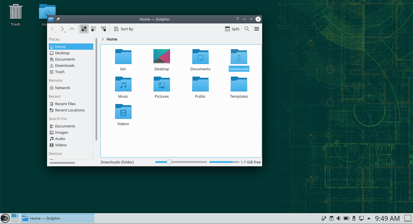 Dolphin - Gestionnaire de fichiers de KDE